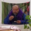 I Hate Kids Fat Man Rainbow Wall Tapestry Funny Meme Bertram Humor College Home Decor Playful Soft Durable Cozy Aesthetic