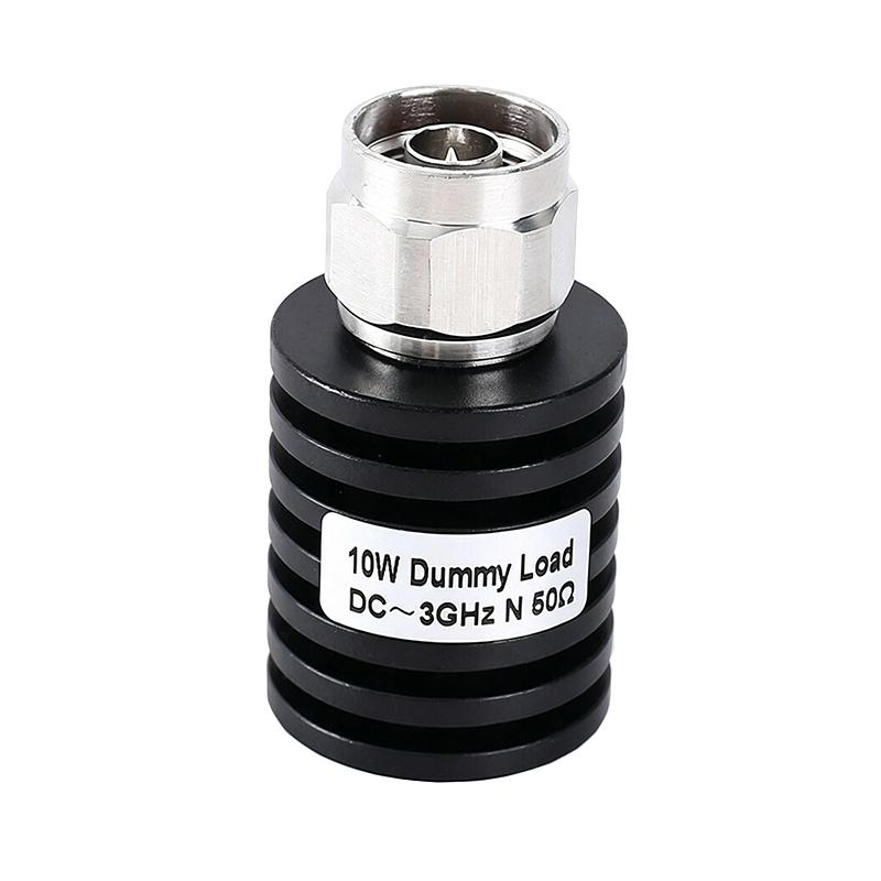 Anti-Oxidation 10W N Male RF Coaxial Dummy Load 50Ohm 3GHz Nickel Plated for Indoor Signal System Debugging