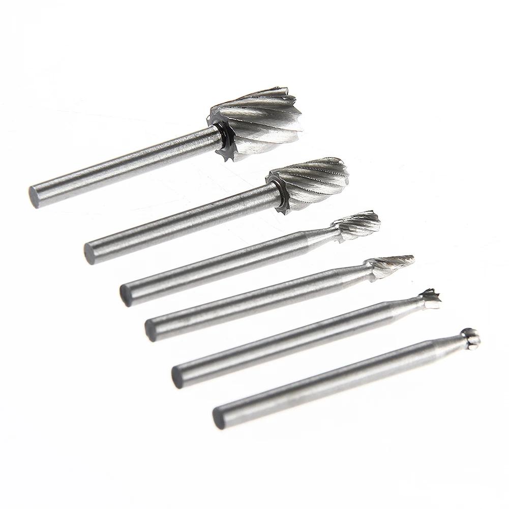20pcs HSS Routing Wood Rotary Milling Cutter Tool Set High Quality Woodworking Burr Bit Grinder 3mm High-speed Steel Wood Cutter