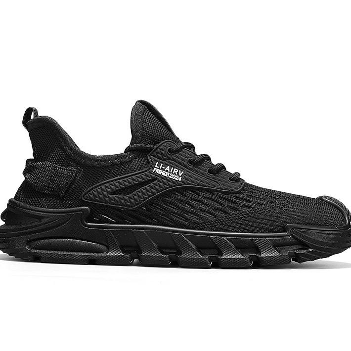 Putian versatile flying woven sports shoes deodorant casual men's running shoes trendy shoes summer breathable mesh
