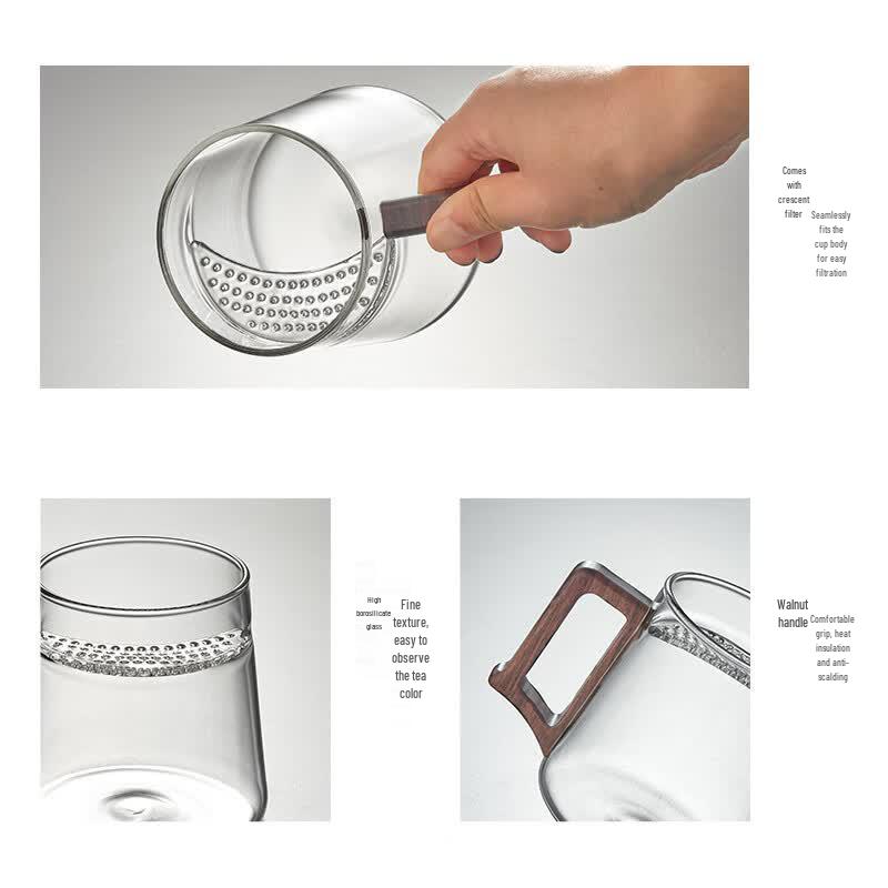 Large Capacity Borosilicate Glass Tea Cup