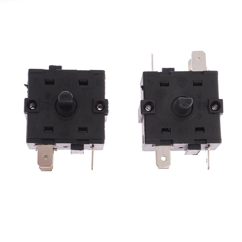 Electric Room Heater Gear Knob Switch 3Pin 5Pin Rotary Switch Selector 16A Temperature Control Switch