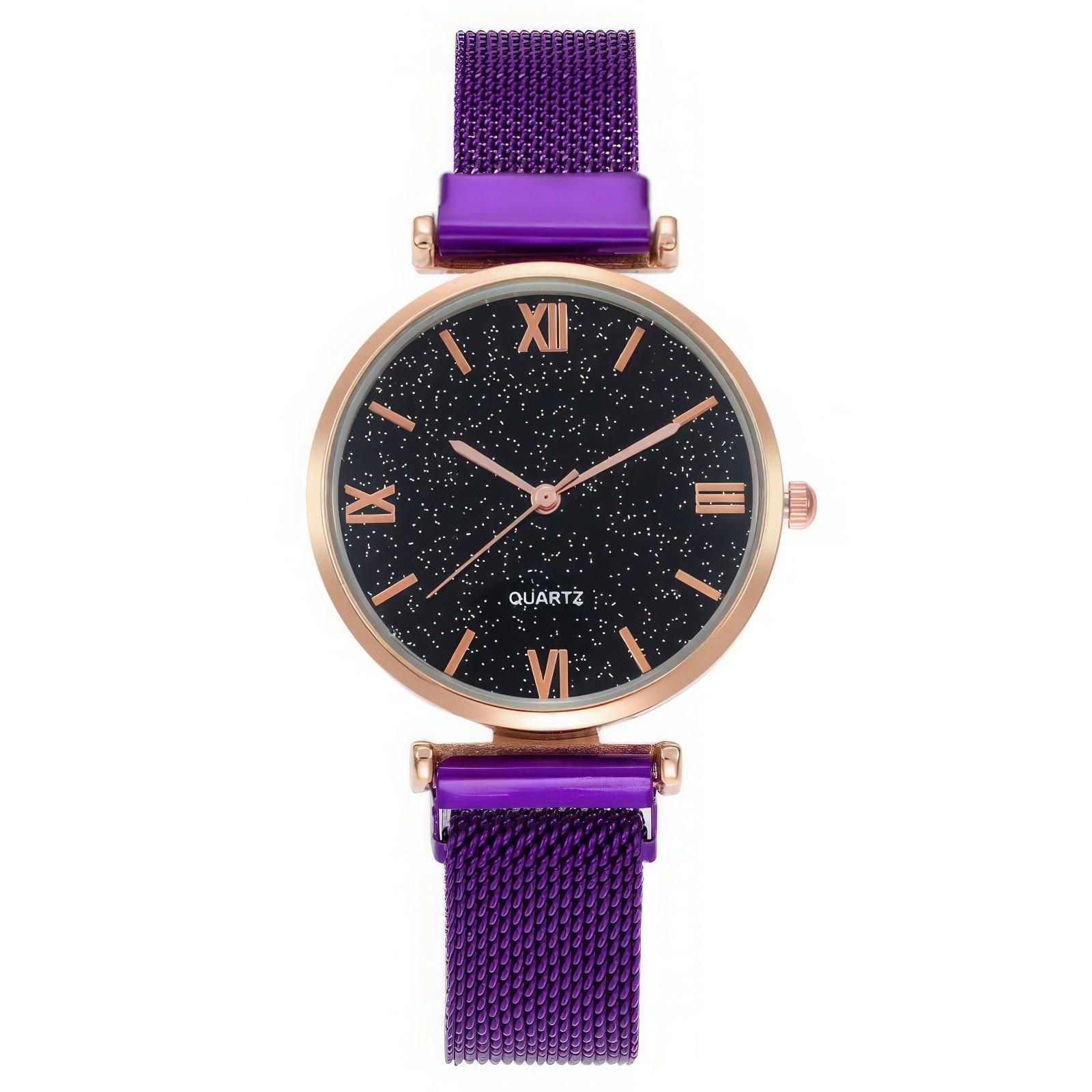 

Женские модные кожаные часы One Size фиолетовый