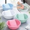 Thickened Washboard Basin Plastic Laundry Tub Underwear Cleaning Basin  For Hand Washing Clothes
