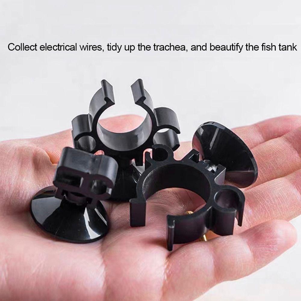 10Pcs ABS Plastic Rubber Aquarium Suction Cup Clip Power Cord Buckle  for Power Cord Filter Wire