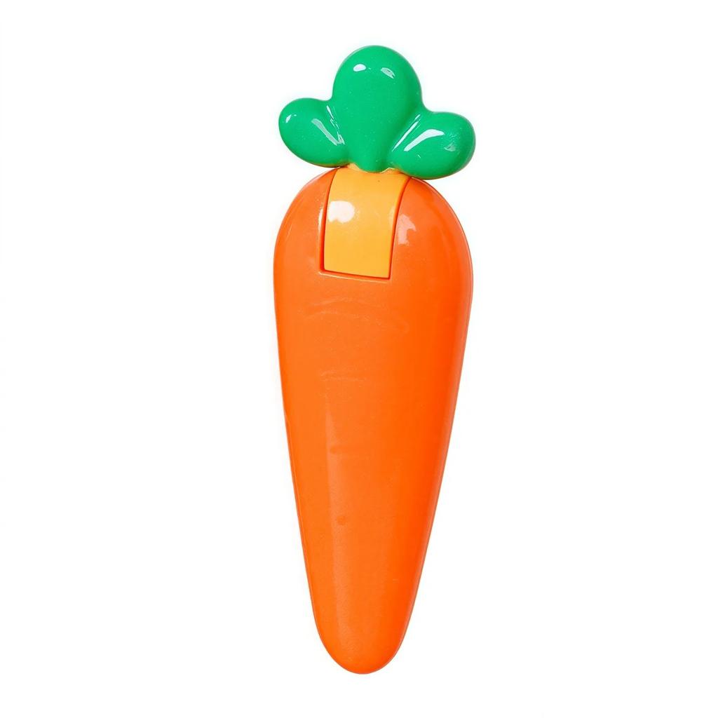 Portable Cute Carrot Shape 2-in-1 Garbage Clip Dust Stain Removal Shovel Kitchen Bathroom Sink Cleaning Tools Hair Catchers