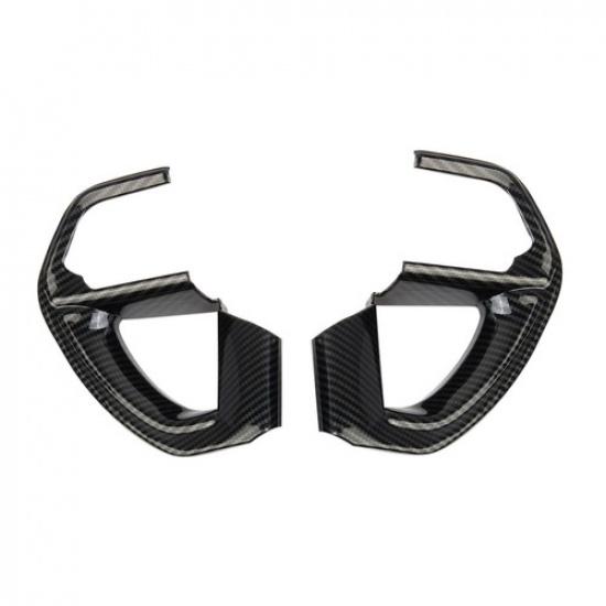 Carbon Fiber Style Inner Steering Wheel Trim Cover Fit For Toyota Tundra +