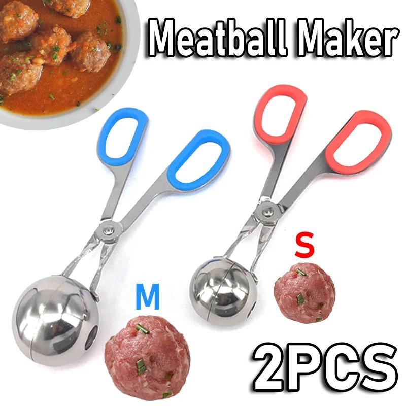 Meatball Maker 304 Stainless Steel Stuffed Meatball Clip DIY Fish Meat Rice Ball Maker Mold Tools Kitchen Convenient Gadgets