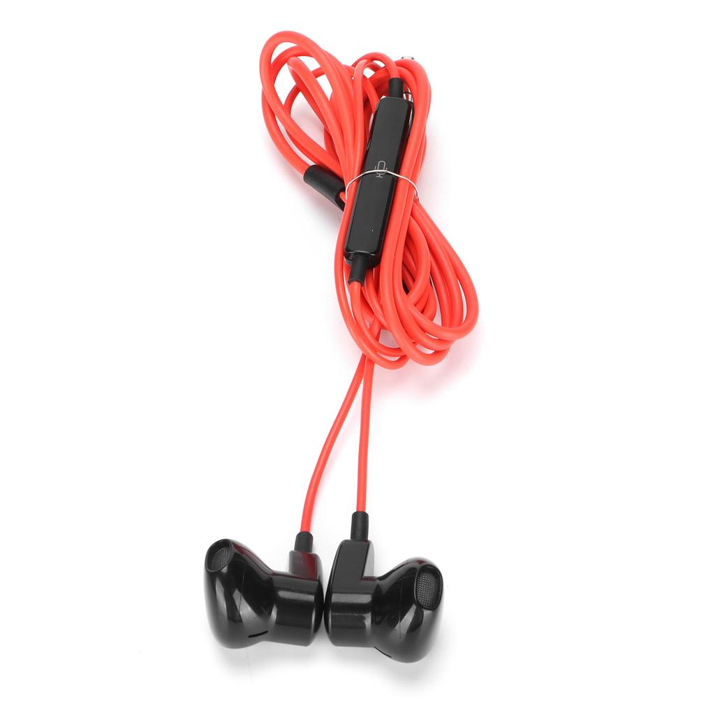 ME518 Wired Earphone 3.5mm Digital Earbuds with Volume Control for Android PhonesRed