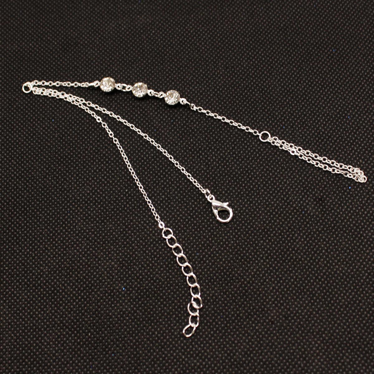 

Street trend personality finger bracelet, popular hot-selling diamond bracelet срібний