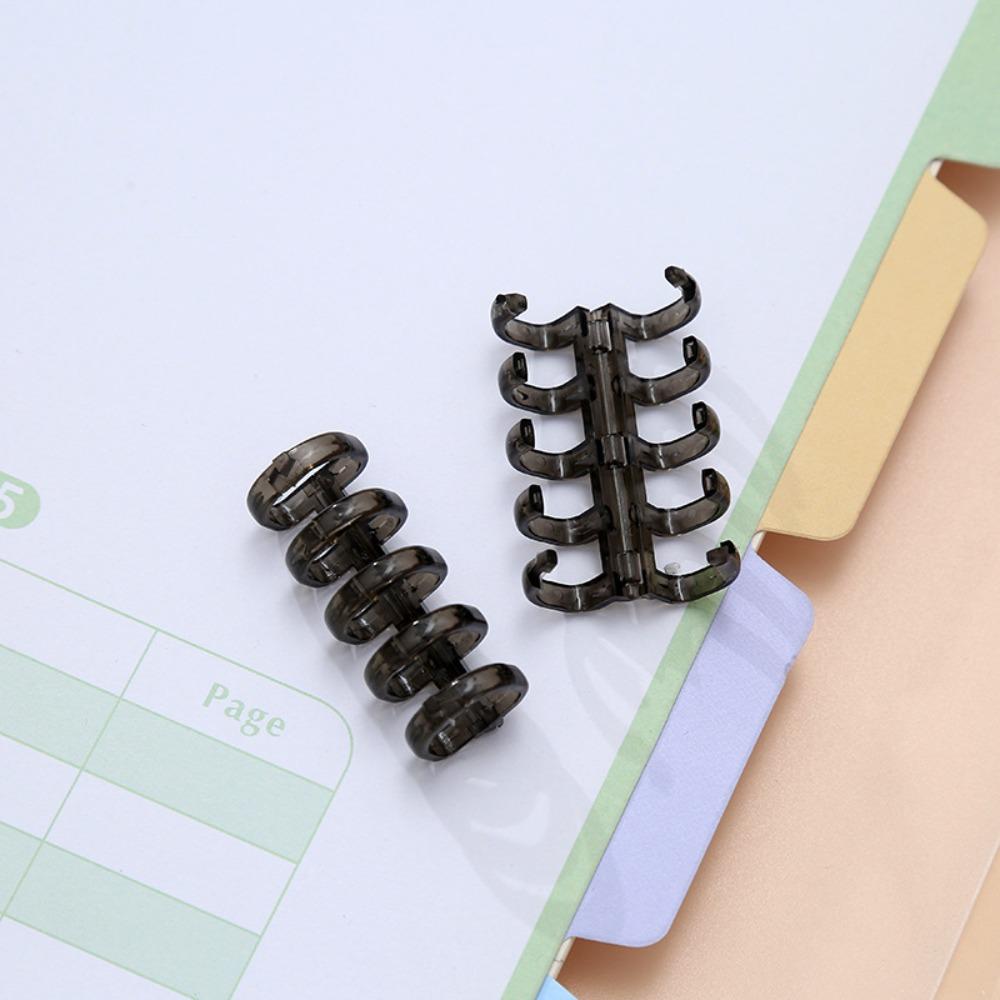 10pcs Stationery Loose Leaf Binder Rings Binding Supplies Spring Spiral Rings Binder  Photo Album