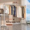 Étendage à vêtements pliable à double barre: Autoportant, Acier Épaissi pour Usage Intérieur/Extérieur