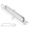 Sliding Door Handle Aluminum Alloy Kitchen Cabinet Door Knob Furniture Drawer Pull Hardware Pull Bar Handle For Gate Toilet Door