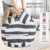 Printed Children's Plush Toy Storage Beanbag Set Comfortable Lazy Sofa Beanbag Storage Stuffed Chair Children's Toy Zipper
