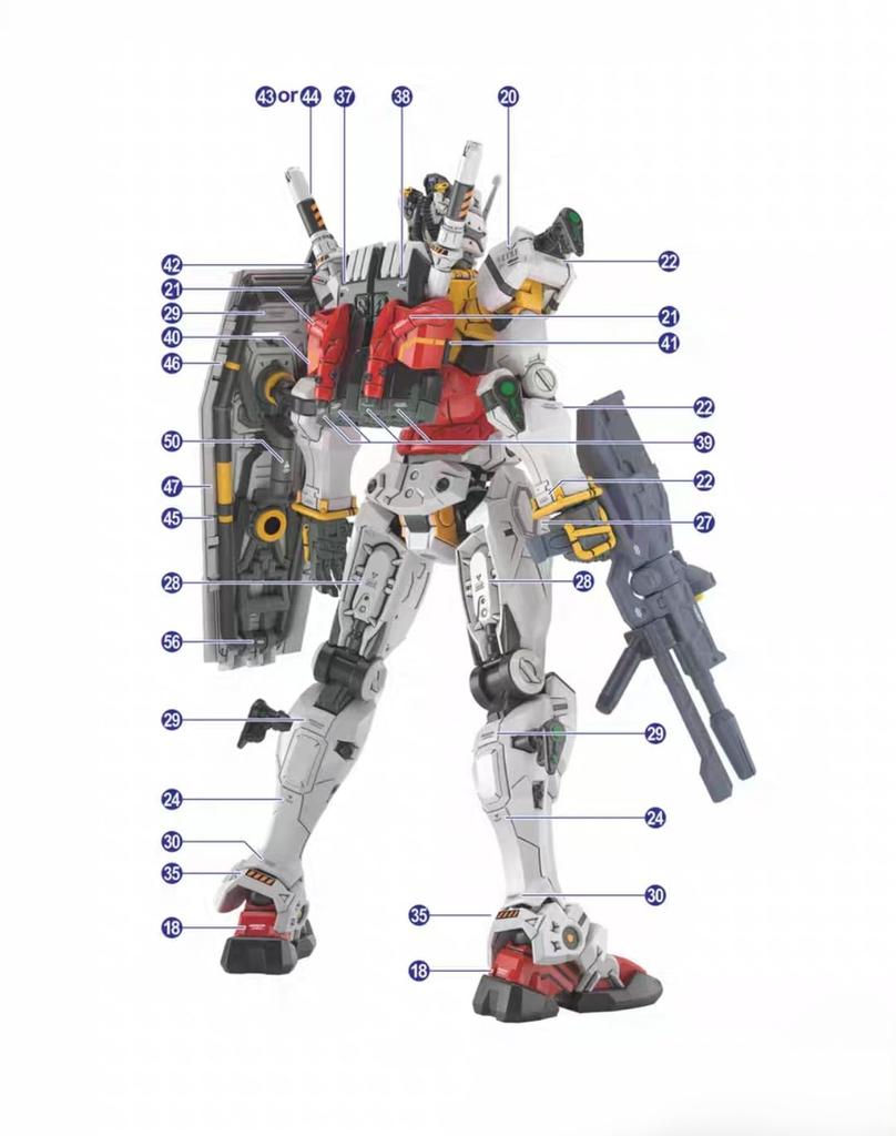 [EVO] HG 1144 Roter Gundam & Weißer Gundam GQuuuuuuX Exklusive Wassertransferabziehbilder Fluoreszierende Detail-Up Wasserschiebeaufkleber [Gebraucht]