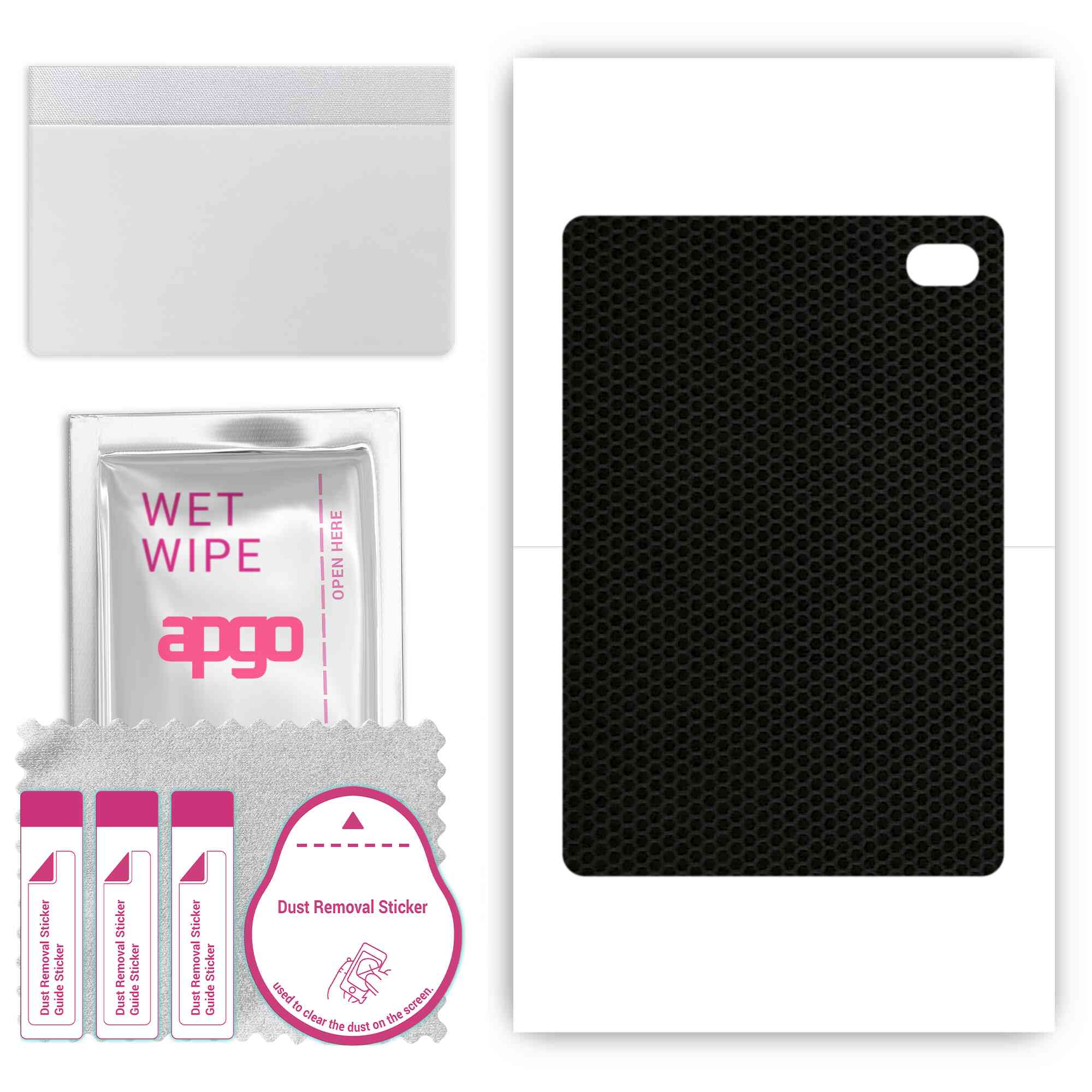 

apgo skin sticker film foil vinyl for the BACK compatible with Asus Apad 10 Pro, scratch-resistant, easy to install - Matrix