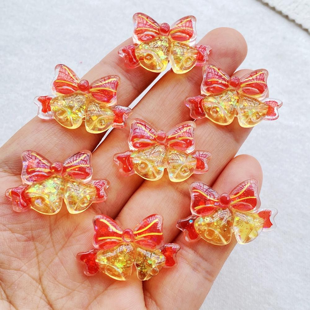 10Pcs Cute Cartoon Santa Claus, Snowman Flat Back Resin Cabochons Scrapbooking DIY Jewelry Craft Decoration Accessorie