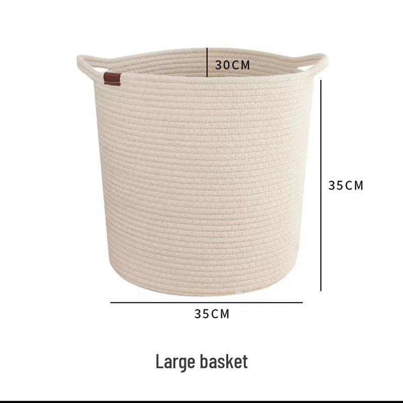 Woven Round Basket: Flower Pot, Storage, Home Decor, Laundry