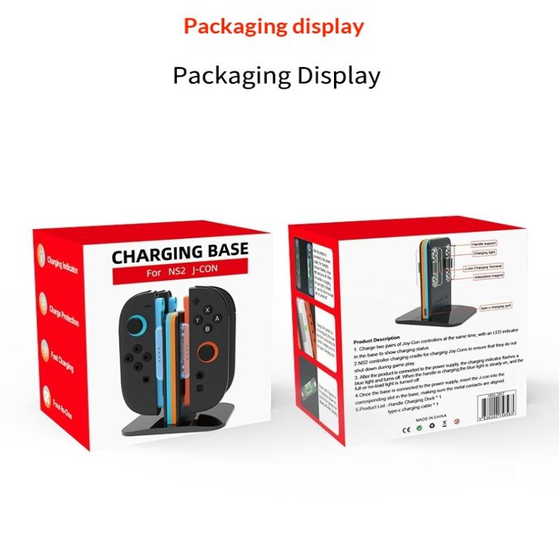 4-In-1 Charging Dock Station For Nintendo Switch 2 Controller Gamepad Fast Charger Stand For Ns Switch 2 Gaming Accessories
