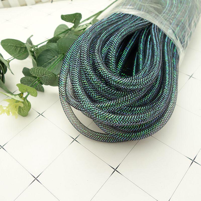 10M Farbiger Netzschlauch Seil 4/8Mm Netzschlauch Krinoline Schlauch Hochzeitskleid Rock Kleidung Netz DIY Armband Schmuckherstellung Geschenk