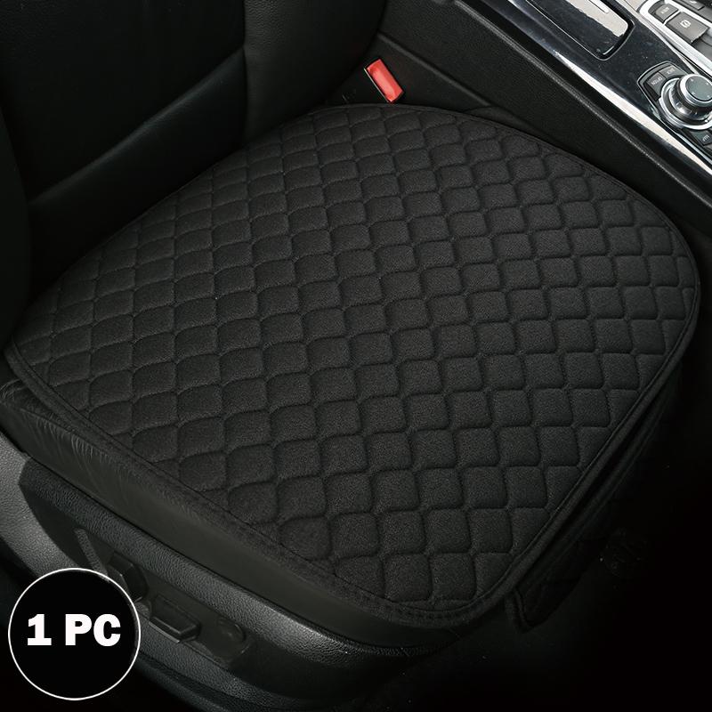 Universal Car Seat Cover Protector Linen Front Back Flax Summer Cushion Pad Mat Auto Sedan Suv Pick-up Car Interior Accessories