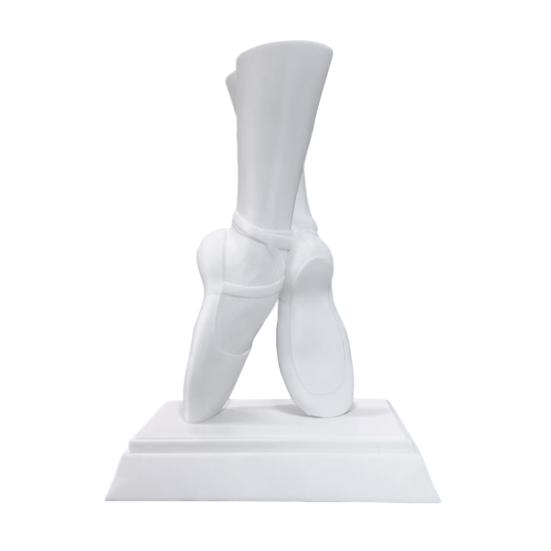 

Балетная туфелька Современная ваза в скандинавском стиле Танцевальная обувь Декоративная ваза Эстетичная ваза-цветок в форме ноги для домашнего декора гостиной стола книжной полки белый