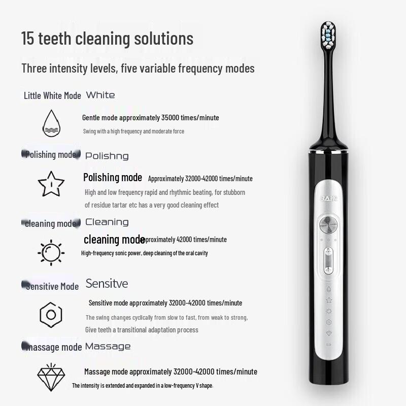 Byer G201 Sonic Electric Toothbrush