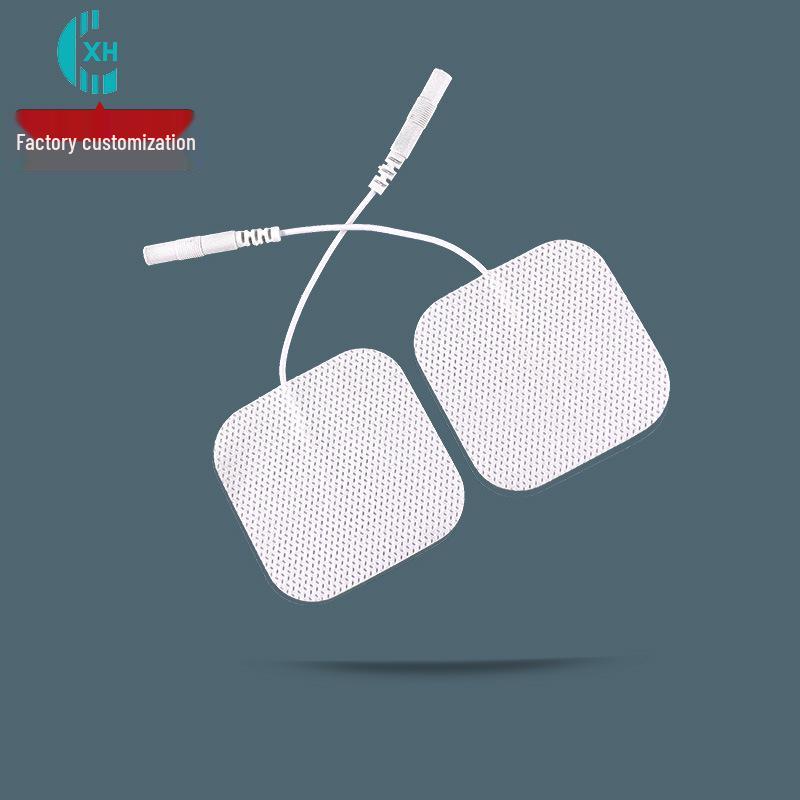 

2.0 Пластырь-электрод с точечным отверстием 5x5см/4x4см - Самоклеящийся силиконовый нетканый материал для послеродового восстановления и физиотерапевтического массажа 2.5 Pin Four Pieces