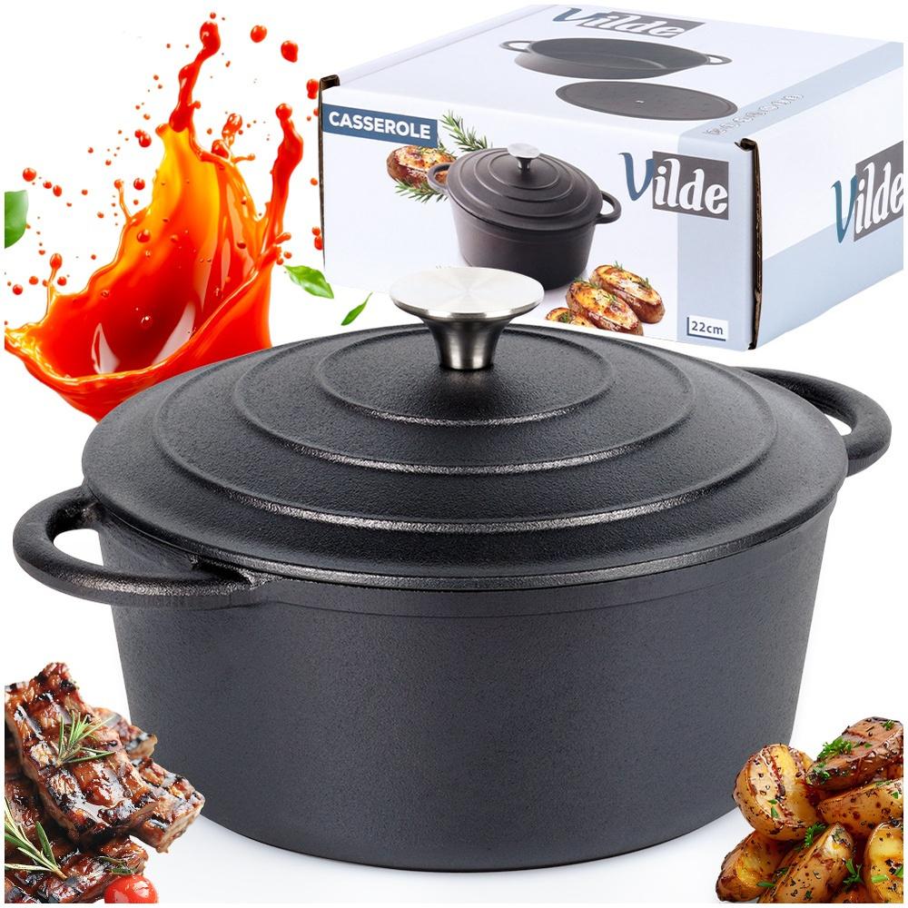 Cast iron pot with lid CAST LINE 22 cm, 2.6 l