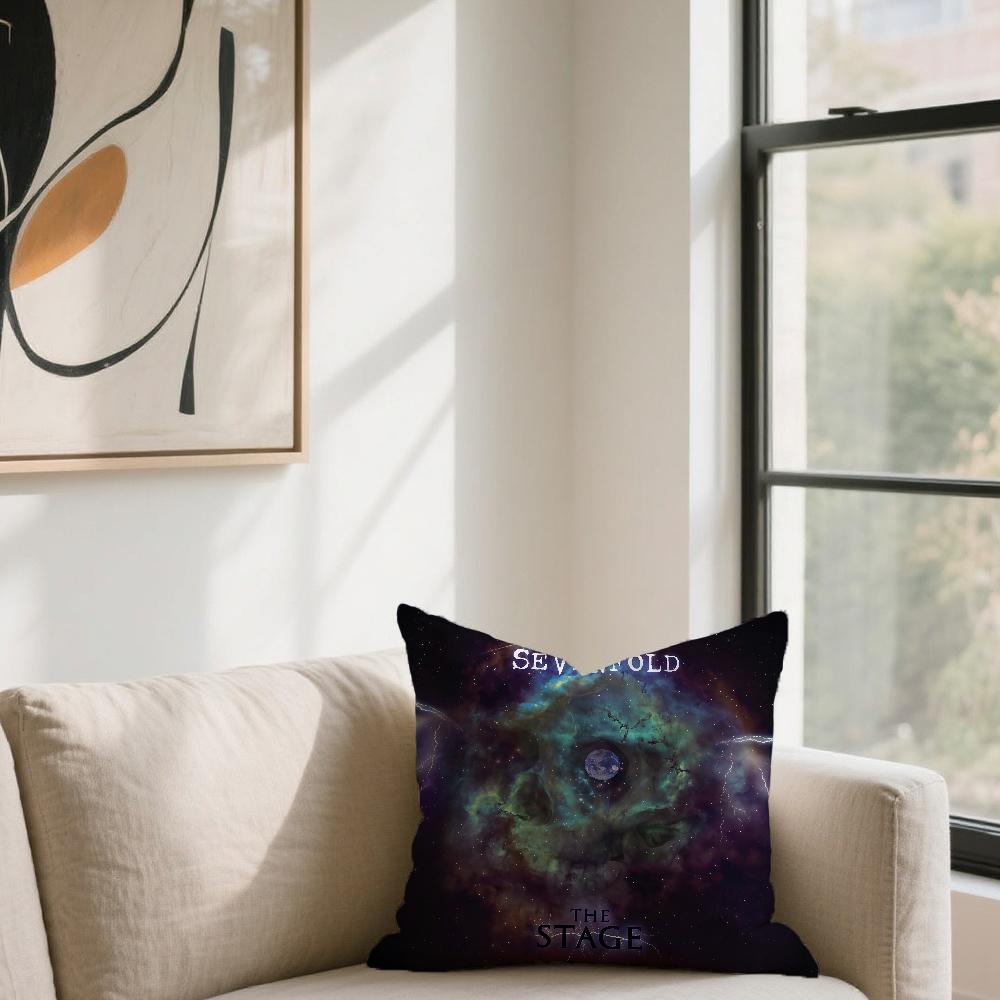 Rock Band A-Avenged Sevenfold cushion cover For Sofa Car Office Cafe Soft And Comfortable Double-Sided Printing Pillow Cover