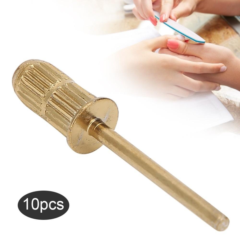 10pcs 2.35Mm Standard Shaft Nail Sanding Band Mandrel Salon Daily Nail Grinding Auxiliary