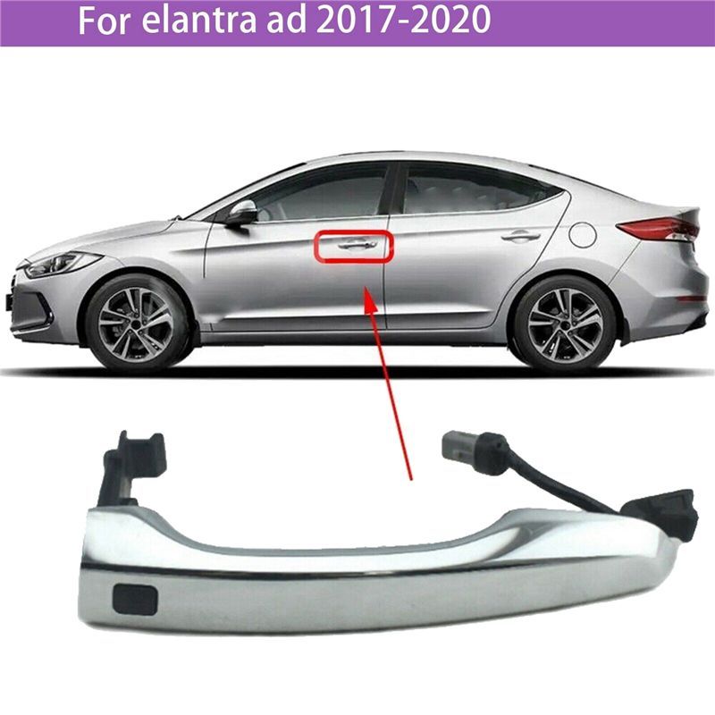Front Left Inductive Door Handle Outside Pull Handle Have Button 82651-F2200 82651-F2210 For Elantra 2017-
