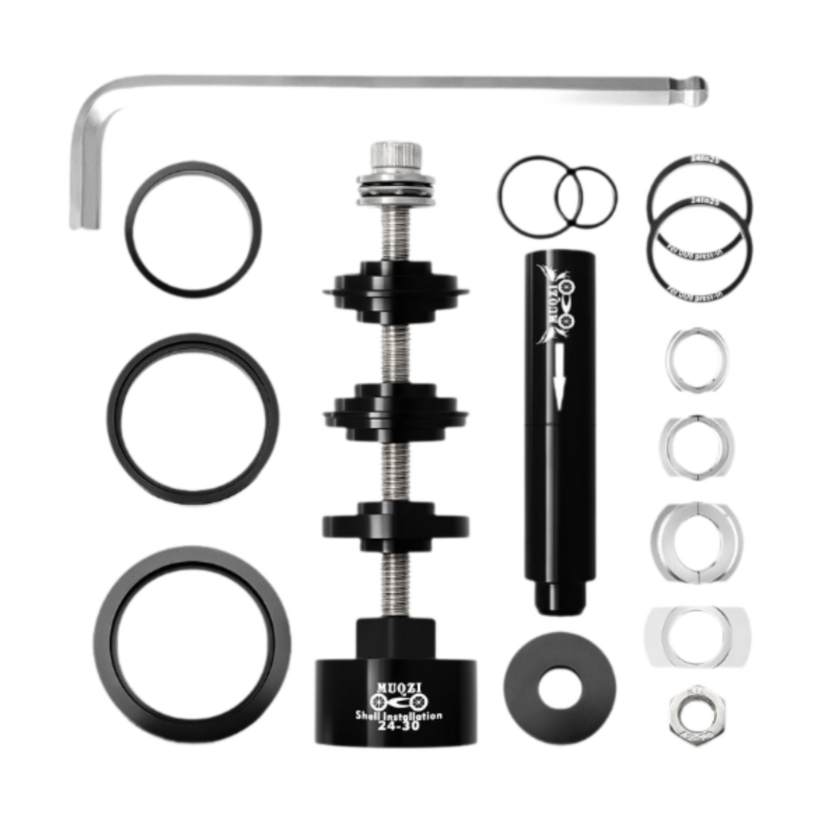 Bike Bottom Bracket Install and Removal Tool Set Fixed, Portable Bearing Press Tool Bike Bottom Bracket Installer Remover