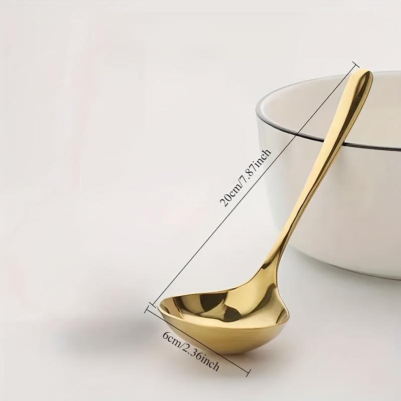 Durable Stainless Steel Soup Spoon with Long Handle - Thickened Large Serving Spoon for Adults,Ideal for Home & Restaurant Use