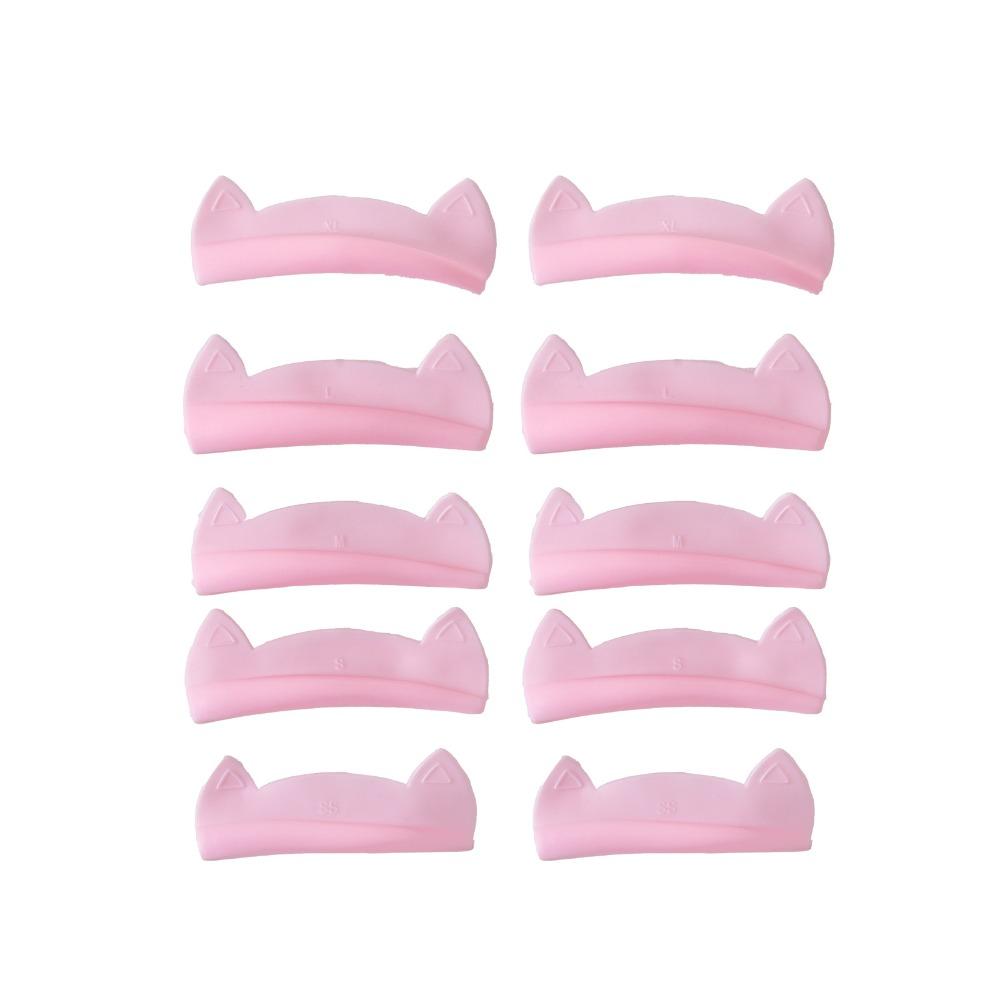 

5 Pairs Applicator Tools Silicone Lash Lift Pad Reusable 3D Eyelash Curler Accessories Eyelashes Perming Curler Rods