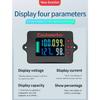 Pro High Precision Color RV Coulomb Meter 8-100V Voltage 50-500A Current Battery Charging and Discharging Monitor Indicator