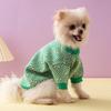 Pet Sweater French Bulldog Corgi Schnauzer Dogs Cats Knit Green Warm Fashionable Clothing XS To XXL