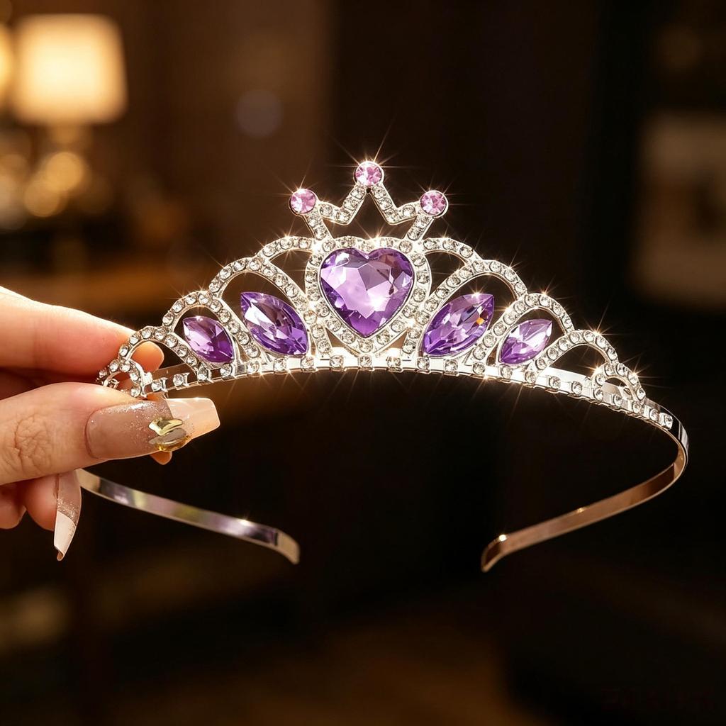 Princess Crown Headband for Girls - Hair Accessories for Little Babies, Ideal for Children's Day