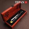 Titan Straight Razor Wooden Handle Hand Made Stainless Steel Blade Men Razor