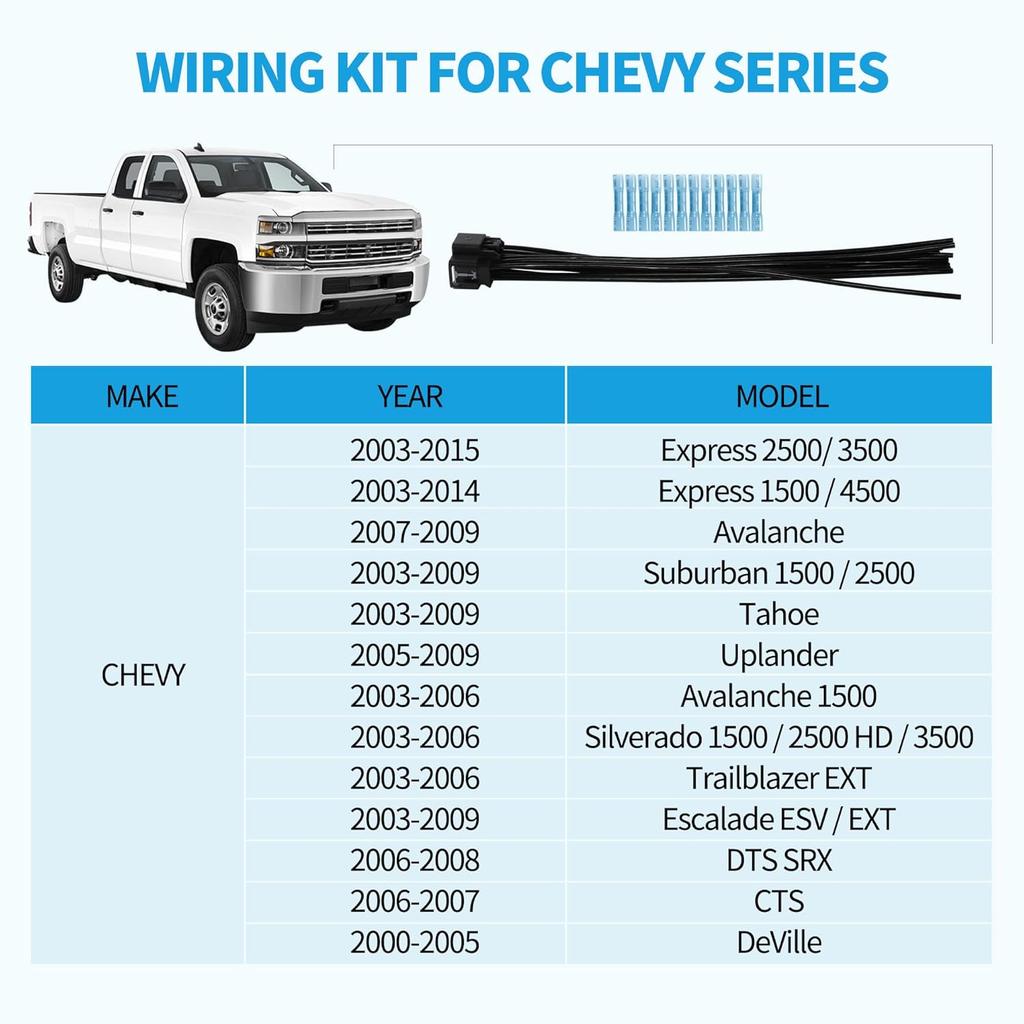 Anina WPT928 Wiring Kit Heated/Cooled Seat Module Connector Wire Assembly For 2003- Ford F150 F250 Explorer Mustang Fusion Lincoln MKS Mercury Milan