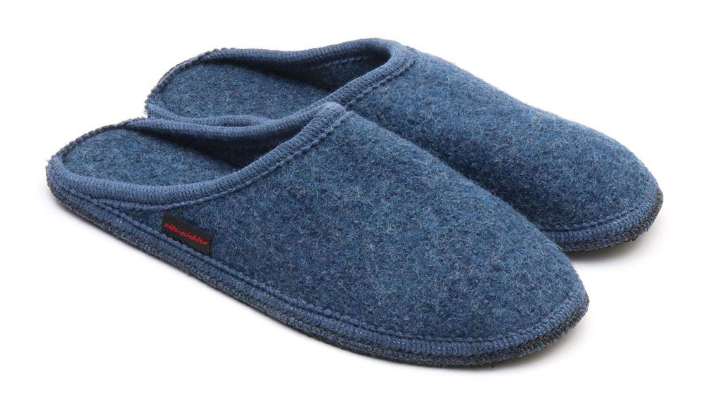 Hall Wool Made in Austria Size 41 Kitz-Pichler Slippers, (Blue, [24.5cm])