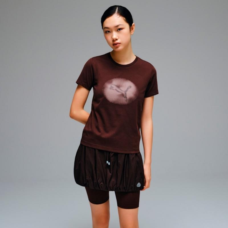 Puma Women S CaT Logo ShorT Sleeve T ShirT W CaT Logo SST 529754 02