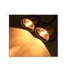 1/2Pcs 2 4' Chrome Motorcycle Front Headlight Fog Light Lamp Motorcycle Motorbike Retro Visor LED Passing Fog Auxiliary Light
