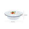 Container Enamel Basin Office Travel Chinese Bread Bowl Enamelware Mixing Tableware