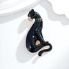 Panther Inspired Brooch Zinc Alloy Crafted Accessory Versatile For And Fashionable Individuals