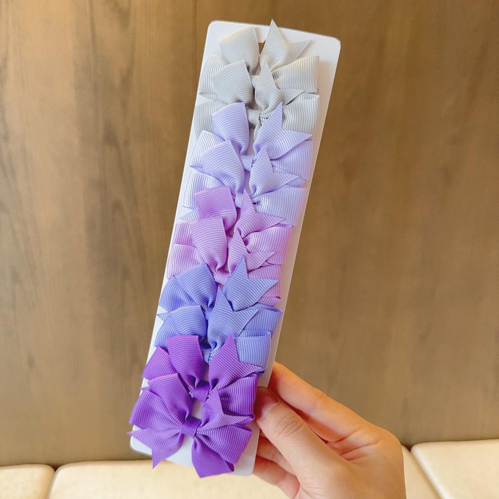 10 szt./zestaw Nowe Śliczne Wstążkowe Kokardki Spinki do Włosów dla Dzieci Ręcznie Robione Kokardy Wsuwki do Włosów Nakrycia Głowy Akcesoria do Włosów dla Dziewczynek