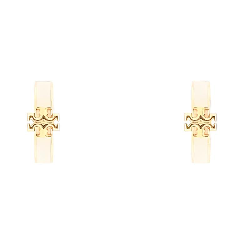 TORY BURCH Personalized design rubber earrings women s gold 155515701TI-gold золотой
