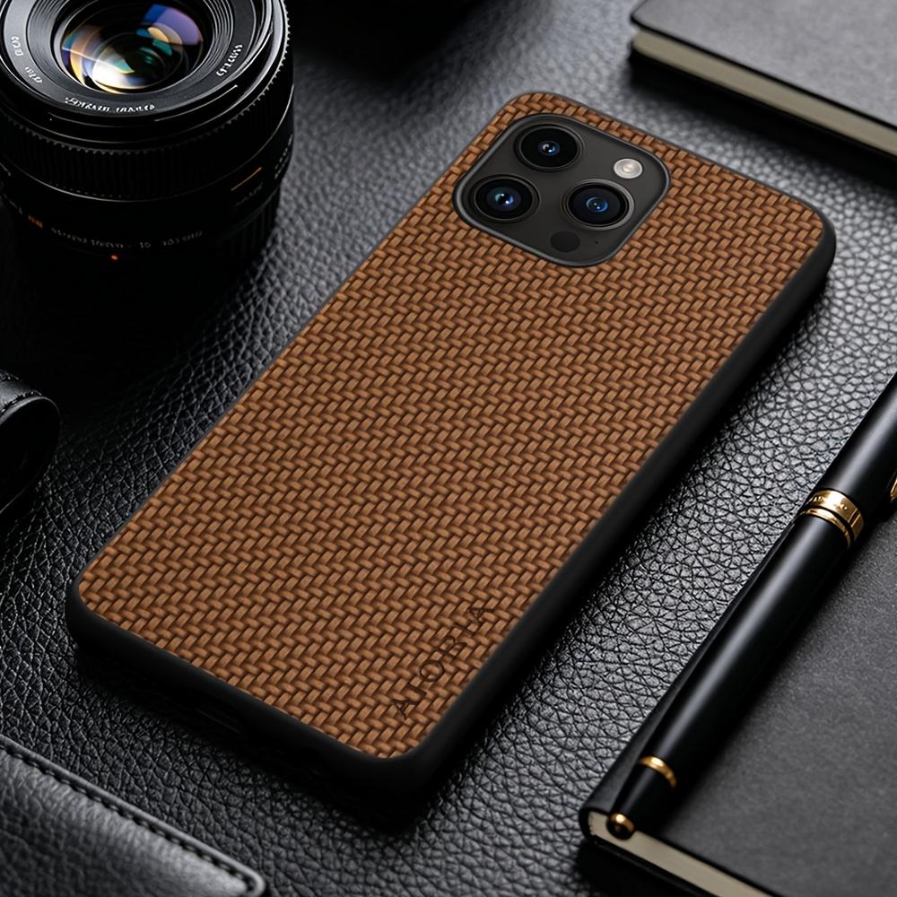 Phone Case: New Fashion Phone Case for iPhone 15 14 13 Pro Max Plus Business Casual Faux Synthetic Leather Phone Cover