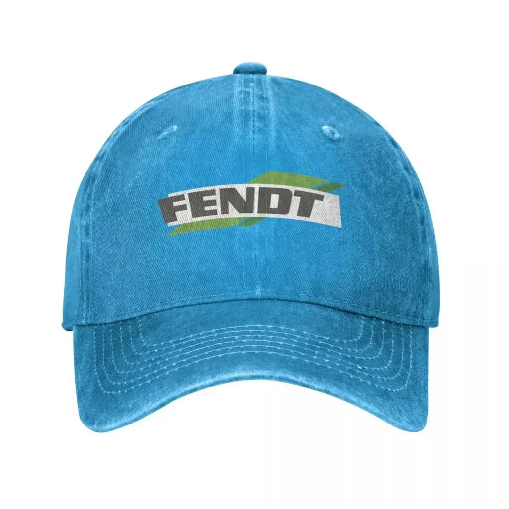 Fendt Baseball Cap Vintage Distressed Washed Snapback Hat Unisex Style Outdoor Running Golf Hats Cap
