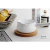 Nodahoro Enamel Milk Pan, 15cm, Gas/IH Compatible, Single-Handled Pot with Double Spout, Made in Japan, Luke LK-15M